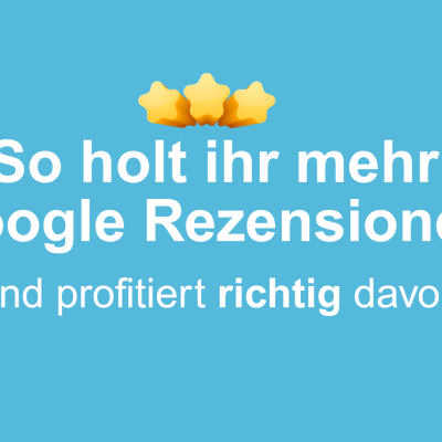Mehr gute Bewertungen Wie kriegt man mehr Google-Bewertungen? Wie mache ich mein Unternehmen bei Google sichtbar? Warum werde ich bei Google nicht gefunden? Wie kann ich Kunden um Google-Rezensionen bitten? Gute Bewertungen Google