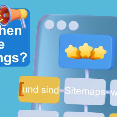 Zustandekommen des Rankings Kann Google meine Sitemap sehen? Ist eine Sitemap Pflicht? Mehr gute Bewertungen